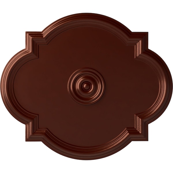 Ekena Millwork Waltz Ceiling Medallion (Fits Canopies up to 5 1/4"), 24"W x 20 1/2"H x 1 1/8"P, Antique Copper CM24WAACS - main